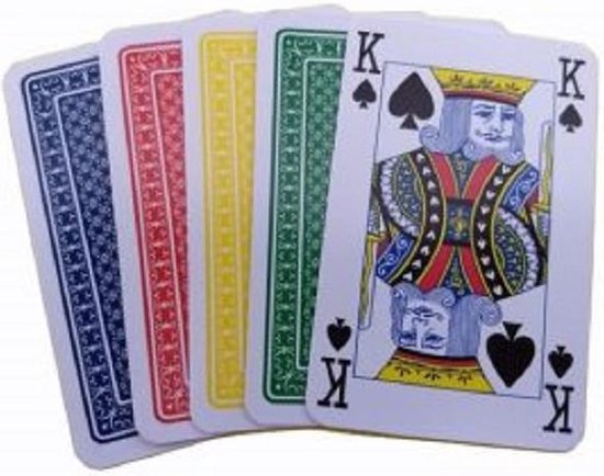 Afbeelding van het spel speelkaarten de luxe 8 stuks ASSORTI