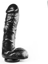 Dark Crystal XXL Dildo met zuignap 26 x 6 cm - zwart