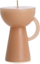 Rustik Lys Figuurkaarsen - Sculpture Cup - 1 Stuk - Skin -roze-- 9 x 11 cm