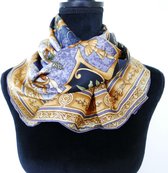100% hoge kwaliteit zijden sjaal /Griekse mythologie godin patroon vierkant 105 x 105