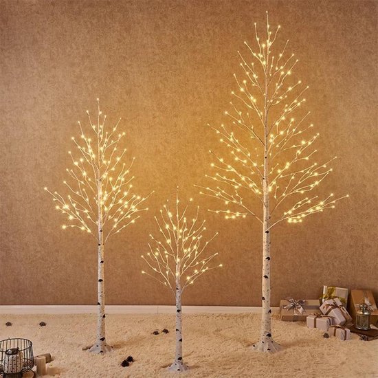 Boom met verlichting 120 CM - Kerst - Decoratieboom - Kerstdecoratie | bol.com
