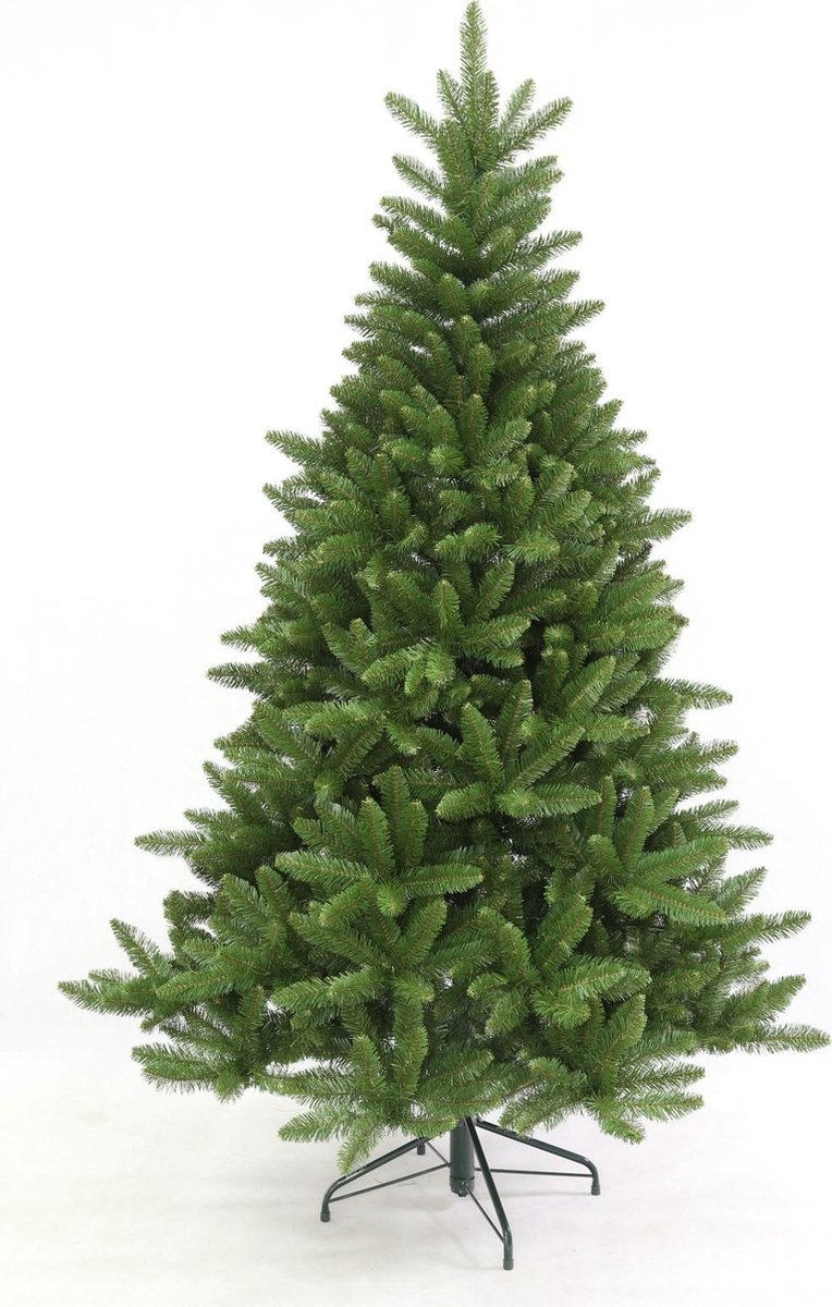 Kunstkerstboom Sherwood Pine 180 cm hoog met 105 cm diameter, realistische groene takken.
