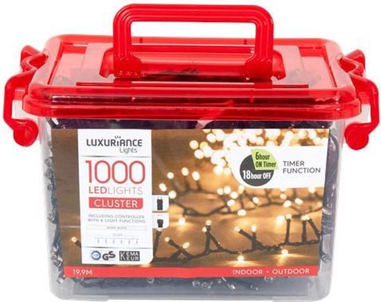 Luxuriance Lights kerstverlichting Cluster - 1000 lichtjes -Kerstlampjes  voor binnen... | bol.com