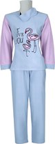 UNIFICATO Dames Pyjamaset - Huispak - Fleece - Blauw - Maat L