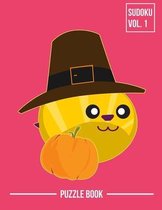 Thanksgiving Bee Pilgrim Hat Sudoku Beekeepers Holiday Season Puzzle Book Volume 1