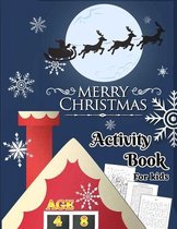 Merry Christmas Activity Book For Kids