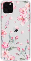 Design Backcover iPhone 11 Pro Max hoesje - Bloesem Watercolor