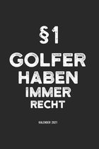 Kalender 2021 Golf