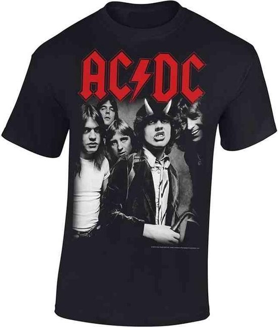 AC/DC Heren Tshirt L Highway To Hell Zwart