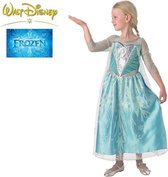 Disney Frozen Premium Elsa - Kostuum Kind - Maat 98/104 - Carnavalskleding - Blauw
