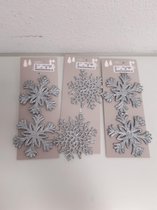 Kersthangertjes decoratie sneeuwvlokken