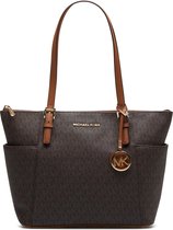 Michael Kors Schoudertas Jet Set Leer - bruin