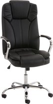 Bureaustoel - Kantoorstoel - Duurzaam -  Gewatteerd - Stof - Mat zwart - 62x70x125 cm