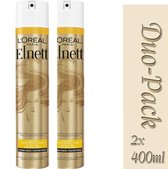 Duo Pack 2x L'Oréal Paris Elnett Dry Hair Haarspray met nutri-céramide - 400ml-3600523793037