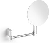 Zack make-up spiegel Atore mat geborsteld rvs - 5x vergrotend - hangend - boren - 40430
