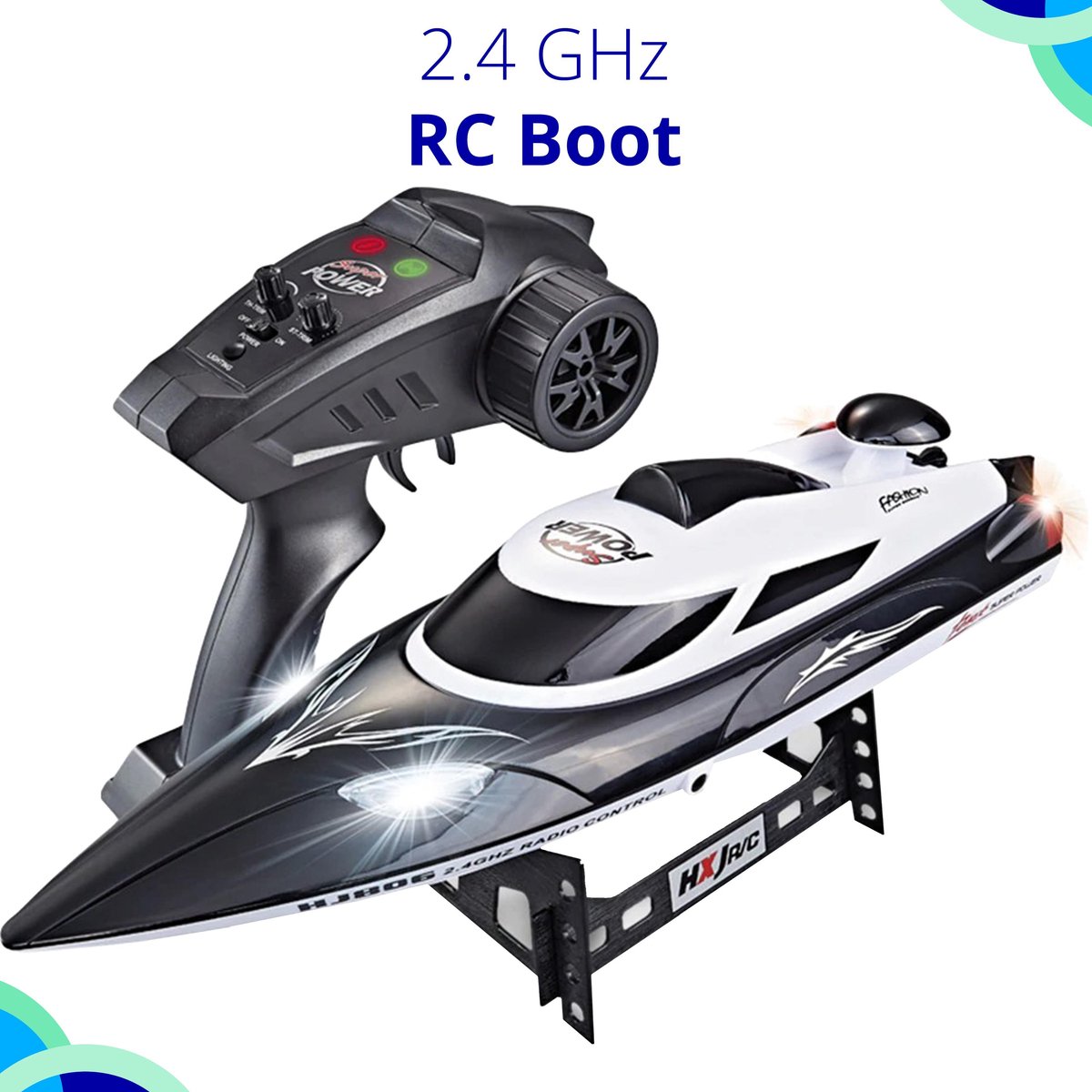 Meenemen antwoord Pikken RC Boot – Radiografisch bestuurbaar boot Azula (oplaadbaar) 2.4 GHz – 35  km/h – 47 cm... | bol.com