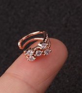 Ear cuff klein | rose gold gekleurd