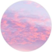 Behangcirkel Pink Sky zelfklevend 90 cm doorsnede | wandcirkel | muurcirkel | wooncirkel