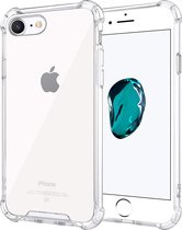 iPhone 7 Hoesje Shock Proof Transparant - iPhone 8 Hoesje Anti Shock Transparant - iPhone SE 2020 Siliconen Hoesje Case Back Cover - Doorzichtig