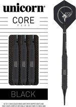 Unicorn Core Plus Black Brass Soft Tip - Dartpijlen