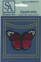 Opstrijk applicaties / Strijk Patch Set / Vlinder /Formaat: 6,9 x 4,6 cm