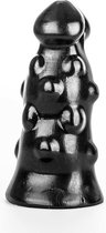 BubbleToys - PokPok - Zwart - Extra Large - dildo anaal diam. Top: 9,2 cm Med: 12,1 cm Base: 14,3 cm