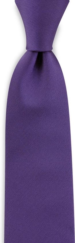 We Love Ties Cravate violette étroite, tissé en polyester Microfill