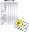 Afbeelding van het spelletje 1x Scoreblokken Yahtzee 250 vellen met 6 dobbelstenen - Dobbelspellen - Familiespelletjes - Yahtzee scoreblok
