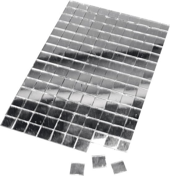 Het eens zijn met aankomen Reizen 450x Zilveren spiegel mozaiek steentjes zelfklevend - Hobby materialen -  Mozaieken... | bol.com