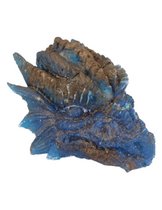 Orgonite draken schedel blauw/zwart
