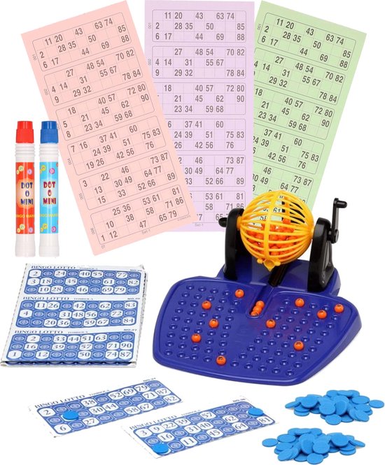 Bingo spel gekleurd/oranje set met molen, 148x bingokaarten en... | bol.com