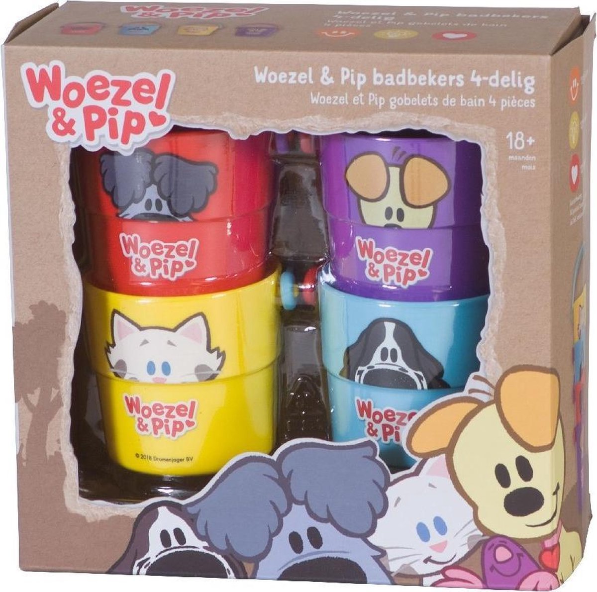 Rubo Toys Badbekers Woezel & Pip 4-delig bol.com