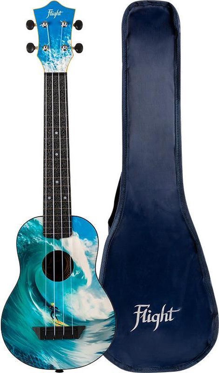 Flight Longneck Sopraan Ukelele - Travel Series - SURF