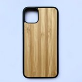 Bamboo iPhone 11 Pro Max Hoesje - Apple iPhone - Natuurlijk Bamboe Case - Houten Telefoon Cover - Beschermhoesje - Duurzaam - Schokbestendig - iPhone 11 Pro Max