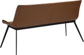 HYPE Bench - Vintage light brown art. leather w. black legs