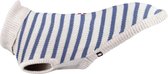 Hondentrui met rolkraag - grijs/blauw -  Maat XS: 27 cm