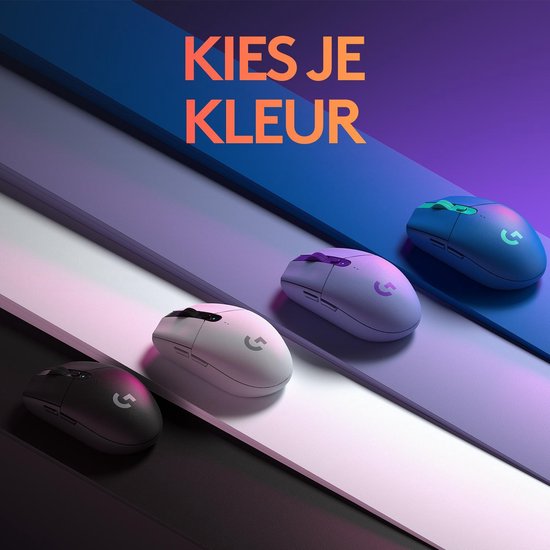Logitech G305 Lightspeed - Draadloze Muis - Rechtshandig - Zwart