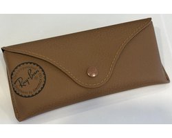 Ray-Ban zonnebrillen etui Bruin slank voor de platte modellen zoals rb3025 rb3026 rb3447 rb3030