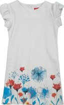 La V sweatstof jurk Megan  Cream 134
