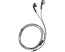 Universele Oordopjes met microfoon - 3,5mm jack - Zwart
