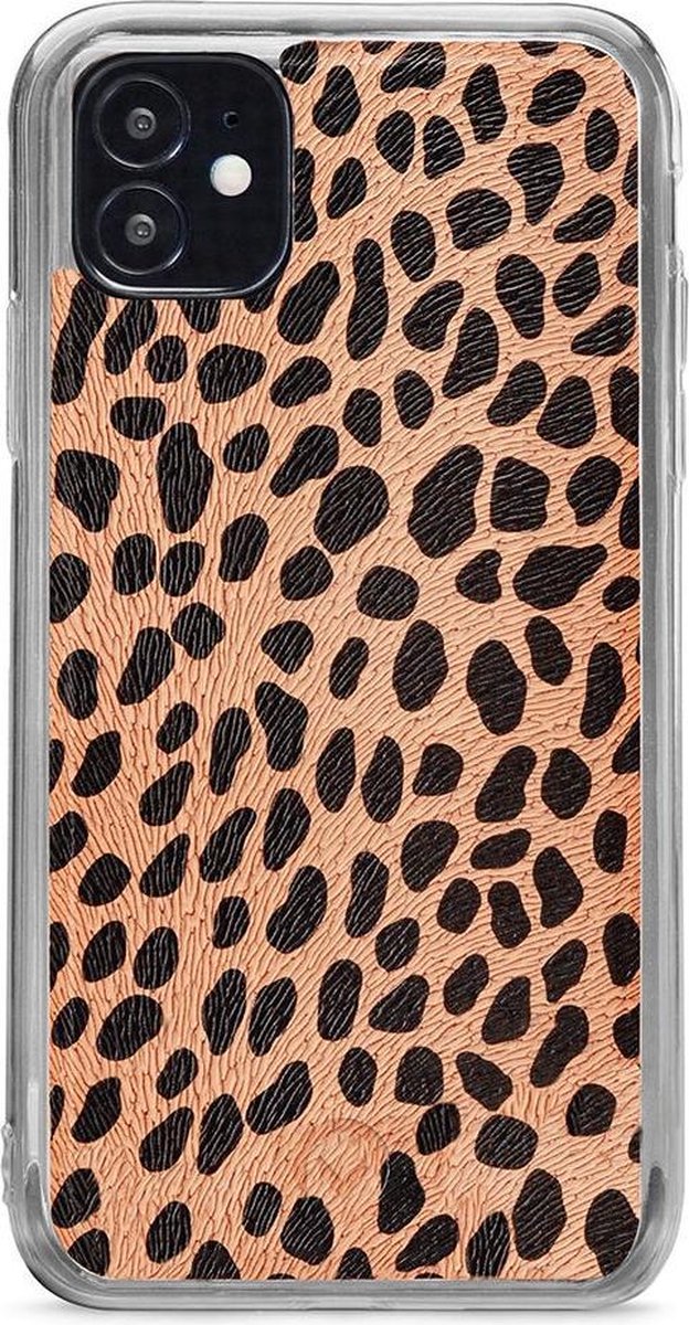 iPhone 12 Mini Bookcase hoesje - Mobilize - Luipaard Groen - Kunstleer