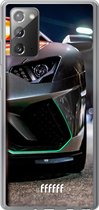 Samsung Galaxy Note 20 Hoesje Transparant TPU Case - Lamborghini #ffffff