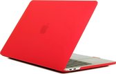 Hardcover Case Cover Geschikt Voor Apple Macbook Pro 16 Inch 2019/2020 (A2141) Hard Shell Hoes - Notebook Sleeve Skin Protector - Rood