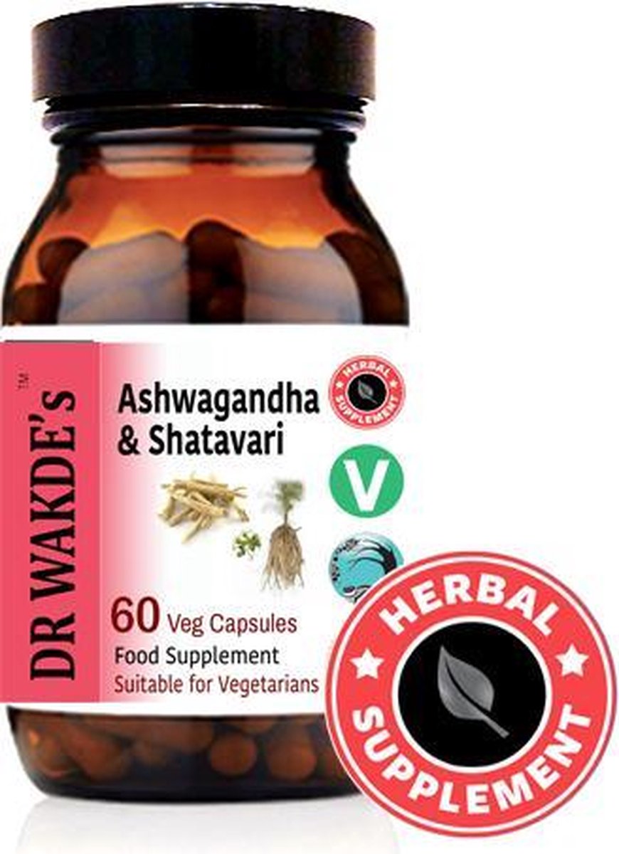Bol Com Dr Wakde S Ashwagandha Shatavari Capsules Vitaliteit Ayurvedische Kruiden