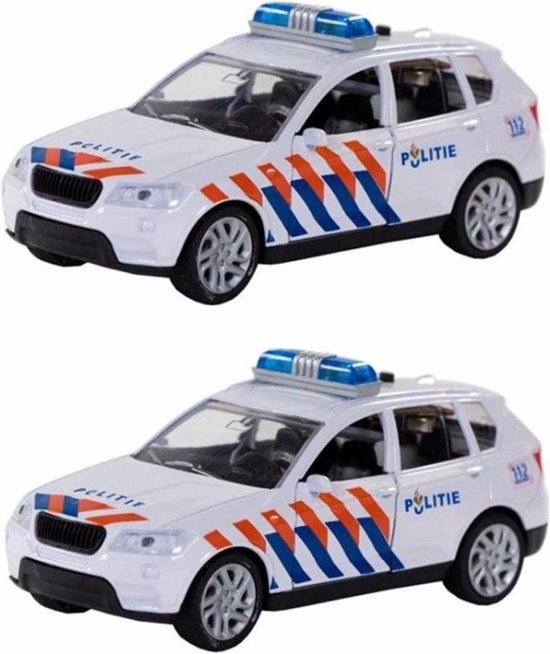 grens Adolescent Eeuwigdurend Pakket van 4x stuks 112 speelgoed Politieauto met licht en geluid 12 cm -  Die cats... | bol.com