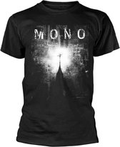 Mono Heren Tshirt -L- Nowhere Now Here Zwart