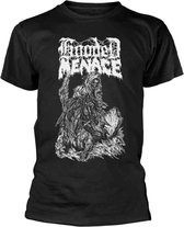 Hooded Menace Heren Tshirt -S- Reanimated By Death Zwart