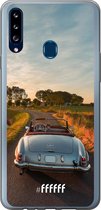 Samsung Galaxy A20s Hoesje Transparant TPU Case - Oldtimer Mercedes #ffffff