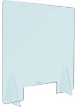 DESQ® Balie Preventiescherm 80 x 80 cm 5 mm dik helder transparant Plexiglas