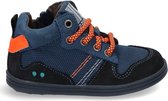 Bunnies JR 220620-528 Jongens Hoge Sneakers - Blauw - Leer - Veters